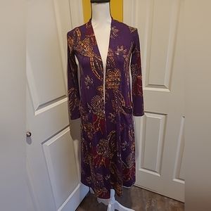 LULAROE MULTICOLORED FLORAL COVER UP,  SIZE XS, NEW